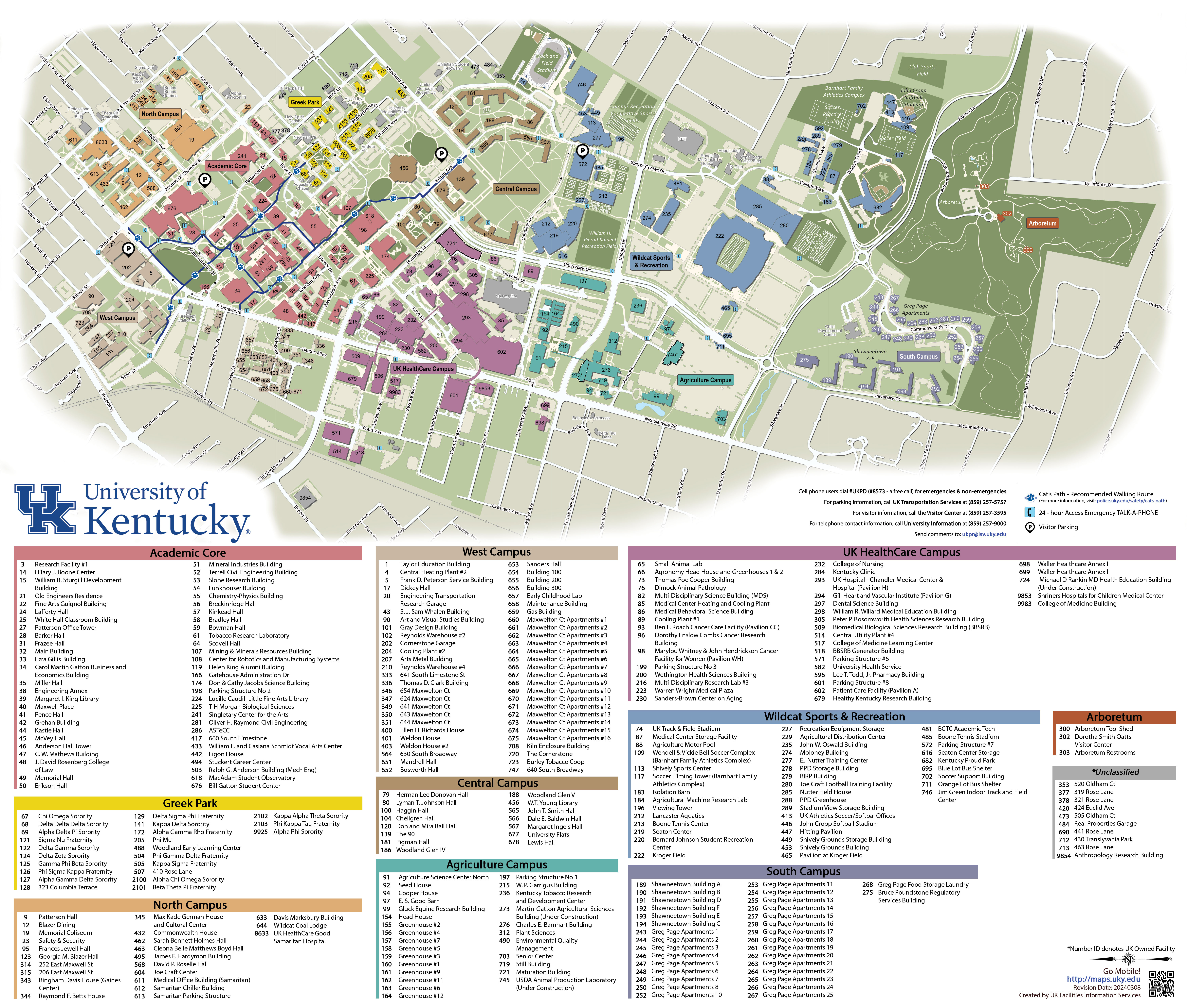 Map Of University Of Kentucky